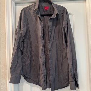 Alfani Gray Dress Shirt Classic Style